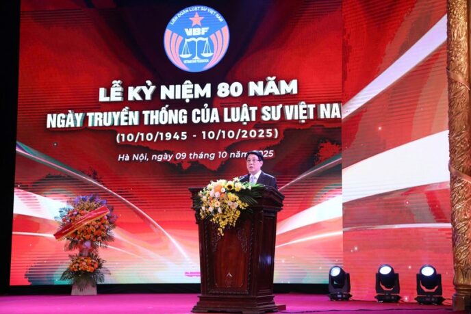 Chủ tịch nước Lương Cường phát biểu tại Lễ kỷ niệm 80 năm Ngày Truyền thống Luật sư Việt Nam.