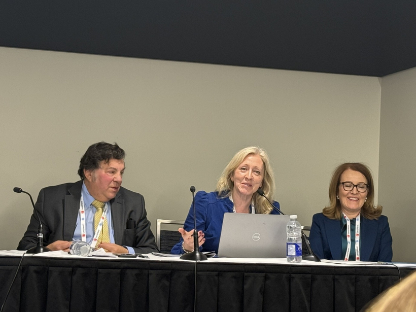 Nghề luật sư trong thế giới chuyển động không ngừng (Kỳ 4) 3 Các diễn giả (từ trái sang phải): Ông Steven Richman, bà Sara Carnegie và bà Rachel Hussey.