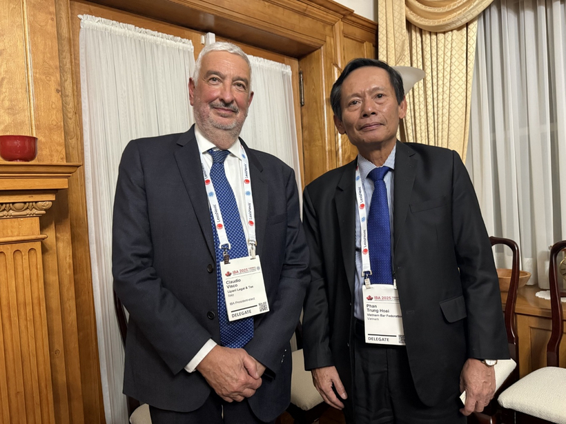 Nghề luật sư trong thế giới chuyển động không ngừng (Kỳ cuối) 5 Đại diện VBF gặp và chào xã giao ông Claudio Visco- Chủ tịch IBA kế nhiệm.