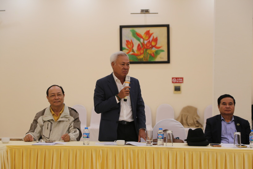 Luật sư Lê Hồng Nguyên phát biểu tại Hội nghị.