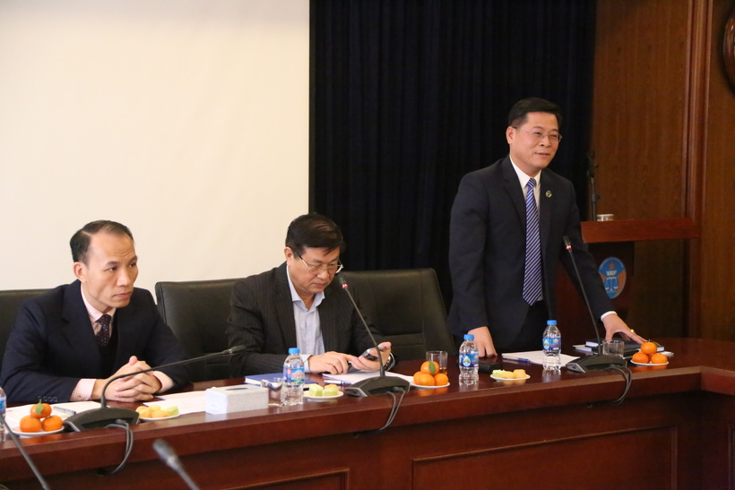 Luật sư Nguyễn Văn Hà, Phó Tổng thư ký Liên đoàn Luật sư Việt Nam phát biểu tại Hội nghị.