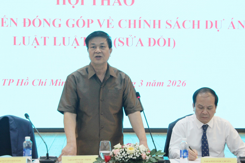 Cần cân nhắc việc giao cấp xã kiểm tra hoạt động luật sư 1 Tiến sĩ, Luật sư Đỗ Ngọc Thịnh phát biểu.